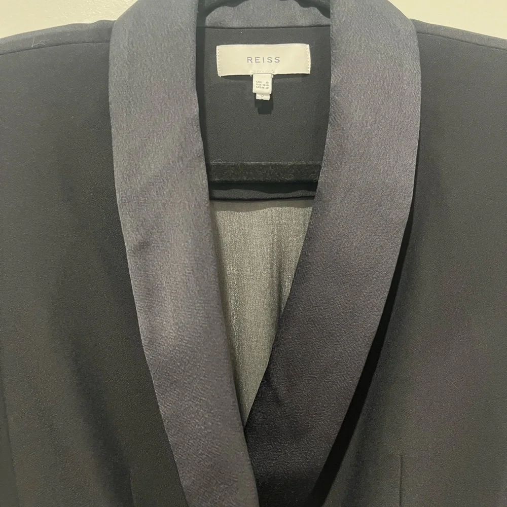 Reiss Black Suit Jumpsuit Size 2 - Picture 10 of 13